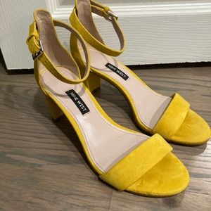 Yellow Nine West Heels